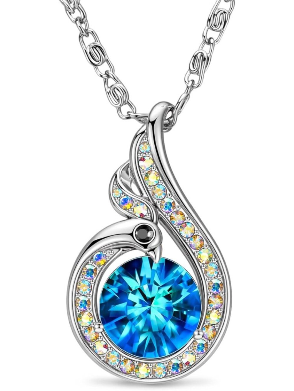 Birthstone Phoenix Necklace for Women - Rise From the Ashes Jewelry Gift